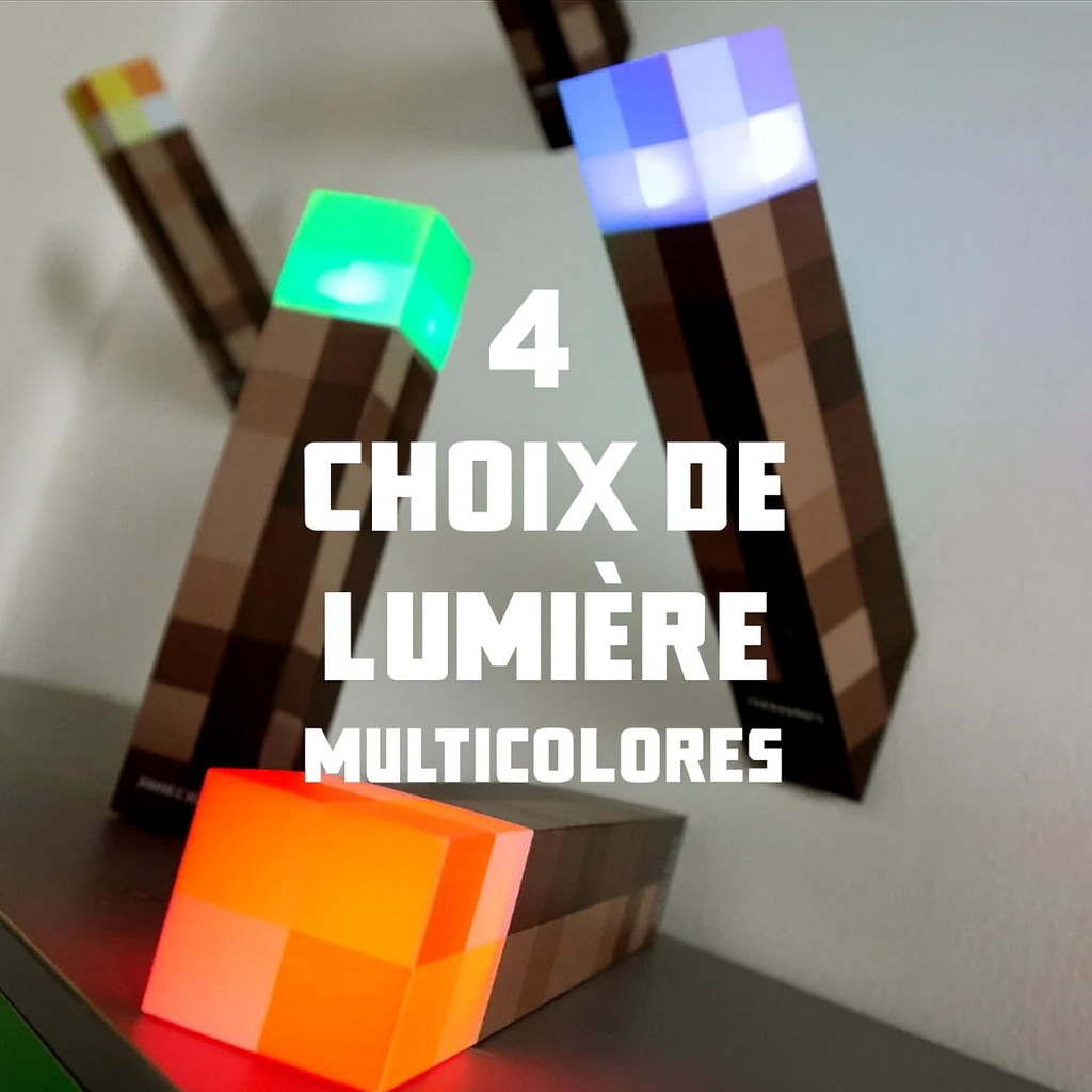 Lampe torche décoratrice Minecraft | LevelUp Store