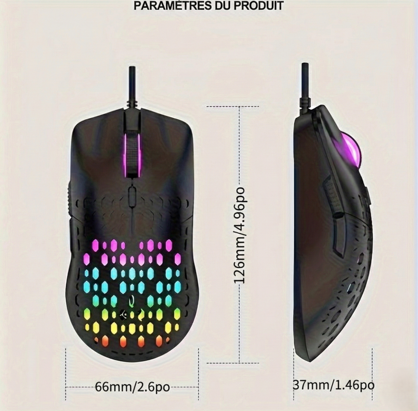 Souris Gaming RGB G701 | LevelUp Store
