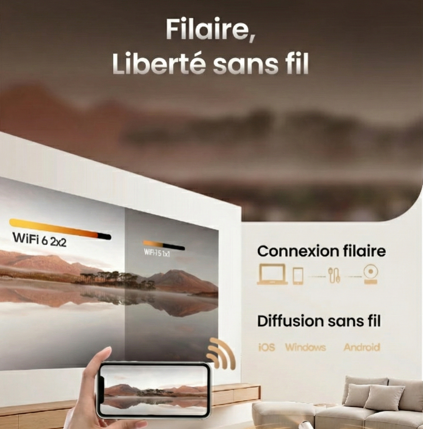 Projecteur HY300 Pro 8K | LevelUp Store